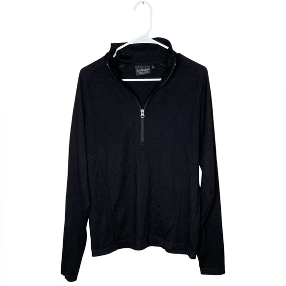 Altiplano Insulation Half Zip Men’s Size Medium 100% Llama Fiber Knit Black - Picture 1 of 7